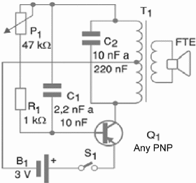 Figure 1 – Schematic diagram of the Oscillator
