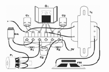Figure 2 – Component placement on a terminal strip
Figure 2 – Component placement on a terminal strip