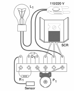 Figure 2 – Illustration of how the components can be soldered to a terminal strip. Be sure to isolate all components to avoid dangerous shocks.
Figure 2 – Illustration of how the components can be soldered to a terminal strip. Be sure to isolate all components to avoid dangerous shocks.