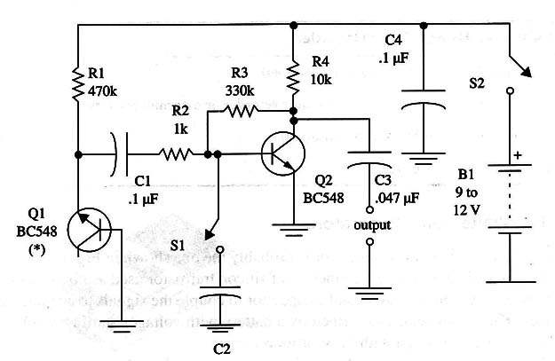 Figure 2 – Scheatic diagram of the white noise generator
