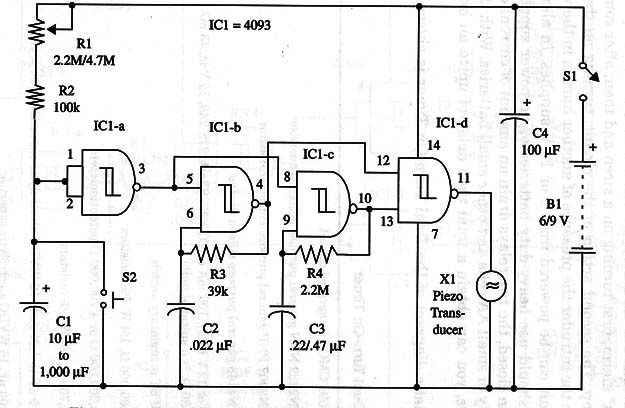 Figure 1 – Schematic diagram of the timer
