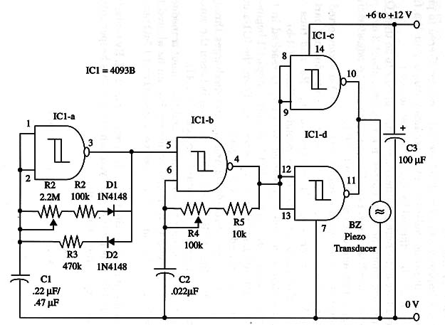 Figure 2 – Schematic diagram for the device
