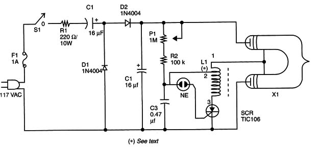 Figure 1 – Schematic diagram of the Stroboscopic Xenon Lamp
