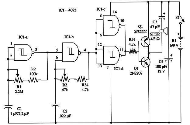 Figure 1 – Schematic diagram of the Beeper
