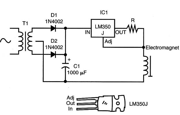 Figure 10 – Constant current source for the electromagnet
