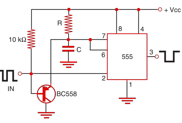 Figure 2  Missing pulse detector.
