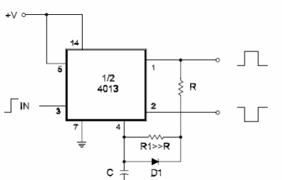 Improved Monostable Using the 4013 Flip-Flop
