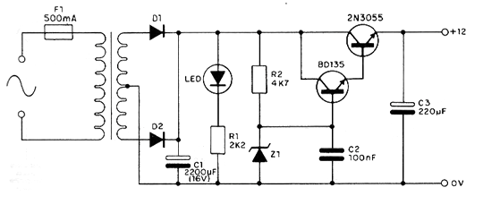 12 V x 4 A Power Supply for the Workbench 
