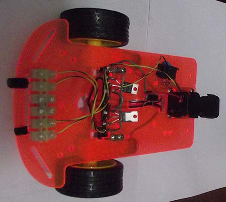 Figure 5 – A robot commercial base ready to receive the electronic circuit
