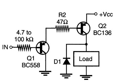 Figure 4 – Using a PNP Darlington Pair
