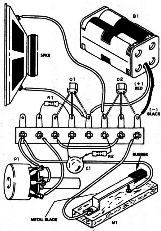 Figure 2 – Using a terminal strip as chassi
Figure 2 – Using a terminal strip as chassi