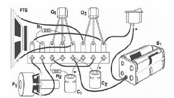 Figure 2 – Using a terminal strip as chassis
