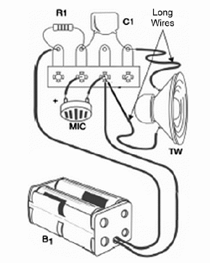 Figure 2 – The components are soldered on a terminal strip as shown ins this figure
Figure 2 – The components are soldered on a terminal strip as shown ins this figure