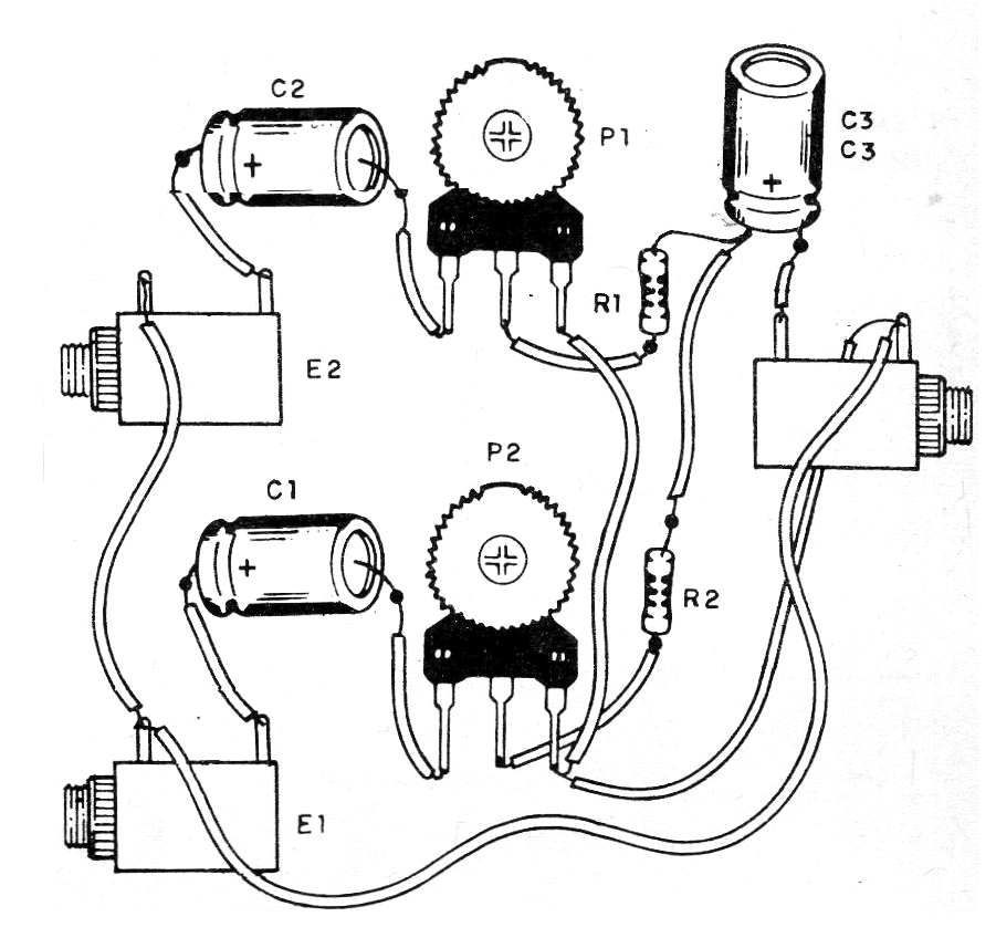 Figure 2 - Real arrangement of the components with the connections Figure 2 - Real arrangement of the components with the connections