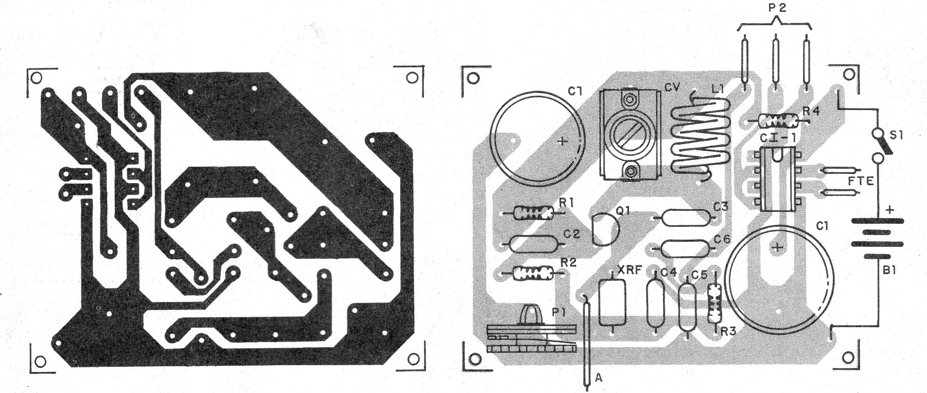 Figure 2 - Printed circuit board for mounting Figure 2 - Printed circuit board for mounting