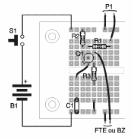 Figure 3 - Assembly in protboard Figure 3 - Assembly in protboard
