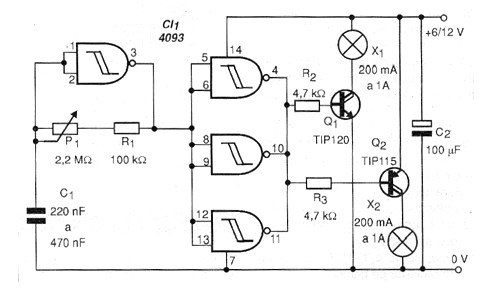 Figure 1 - Flasher circuit Figure 1 - Flasher circuit